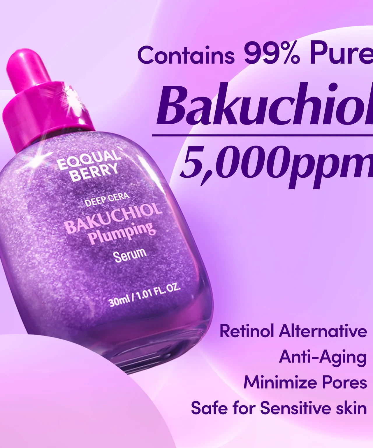EQQUALBERRY - Bakuchiol Plumping Serum | Serum facial