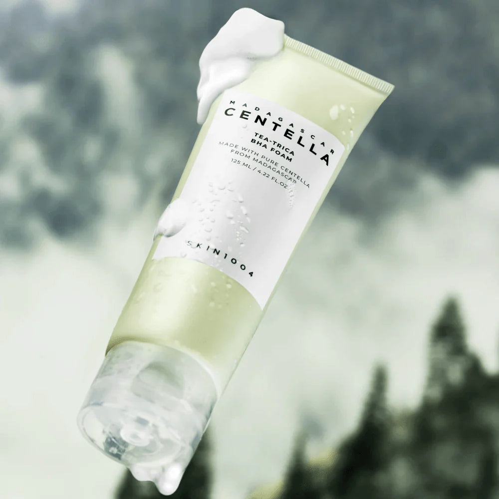 SKIN1004 - Madagascar Centella Tea-Trica BHA Foam 125 ML | Limpiador facial Antiacné