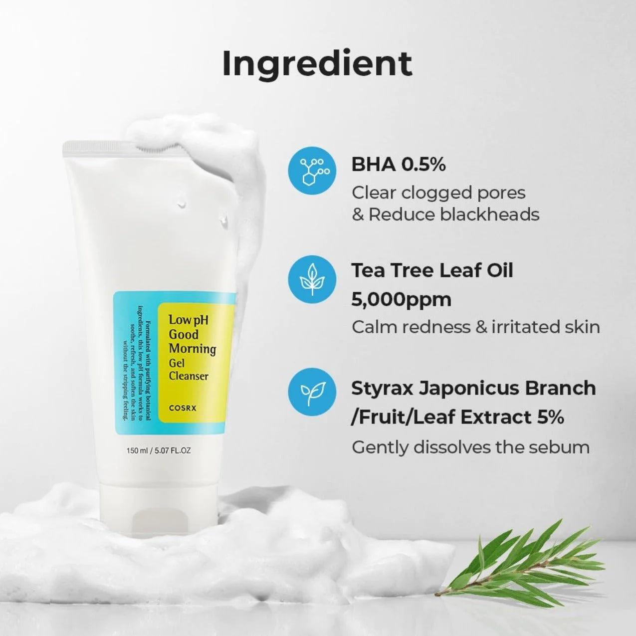 COSRX - Low PH Good Morning Gel Cleanser 150 ML | Limpiador facial