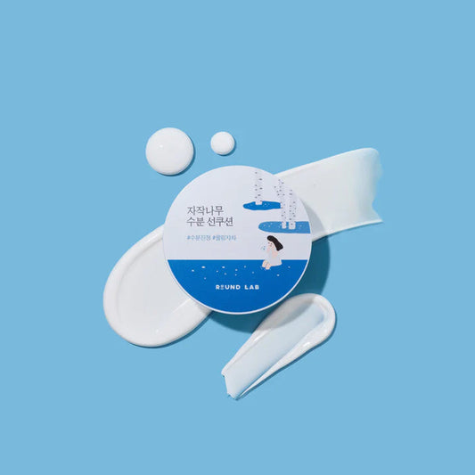 ROUND LAB - Birch Juice Moisturizing Sun Cushion SPF 50+, PA++++ - 15gr | Protector solar facial