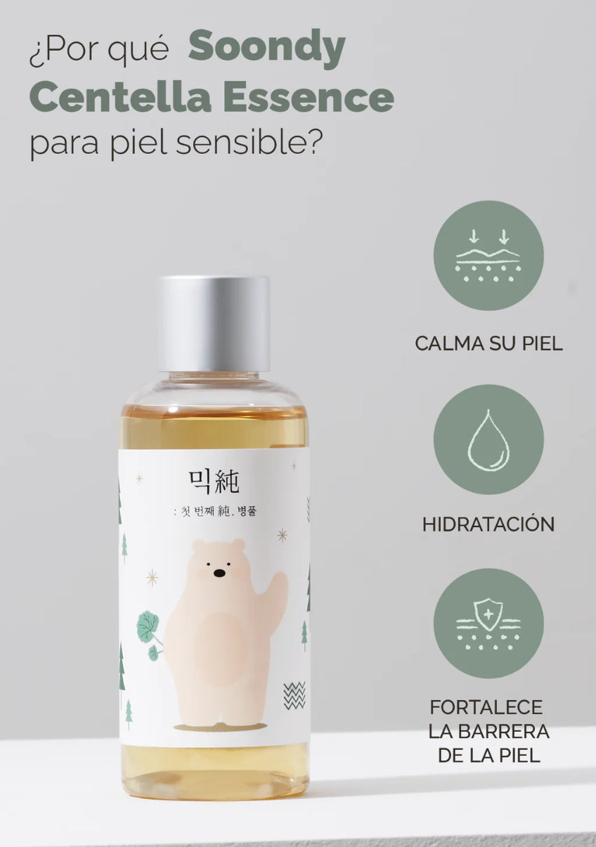 MIXSOON Soondy Centella Asiatica Essence 30ml - Esencia Hidratante y Calmante |essencia facial