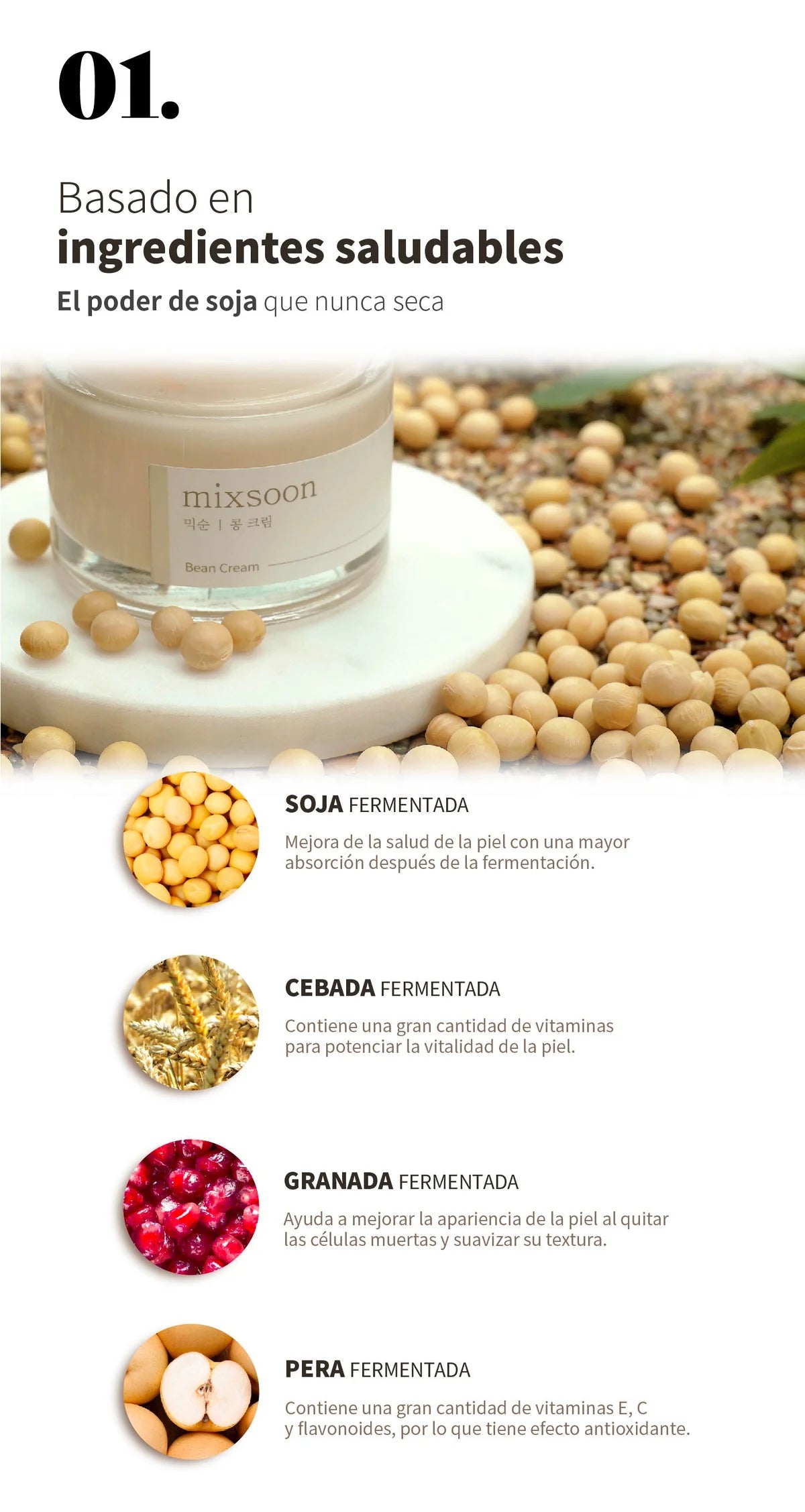MIXSOON - Bean Cream - 50ml | crema facial