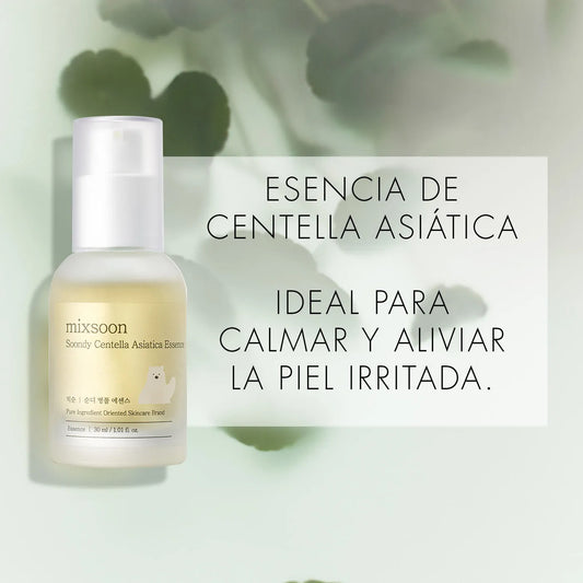 MIXSOON - Soondy Centella Asiatica Essence - 30ml/Calmante