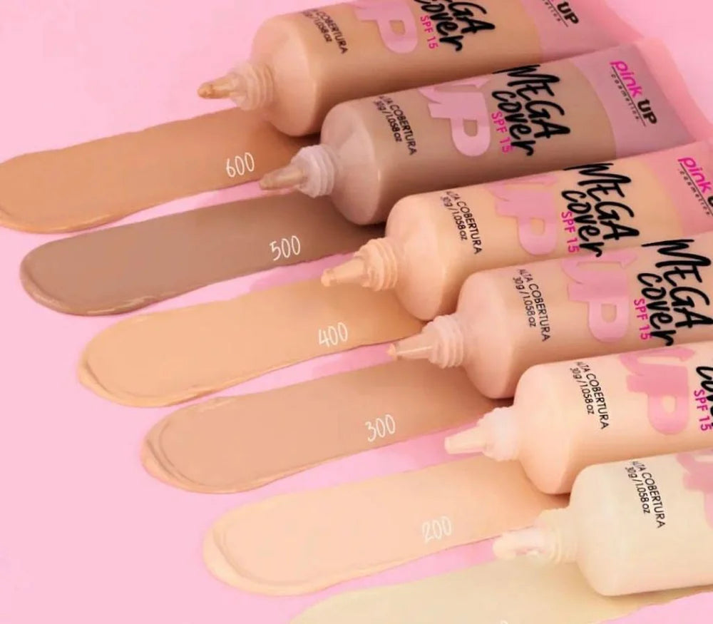 Mega Cover Maquillaje Líquido Pink Up 40g