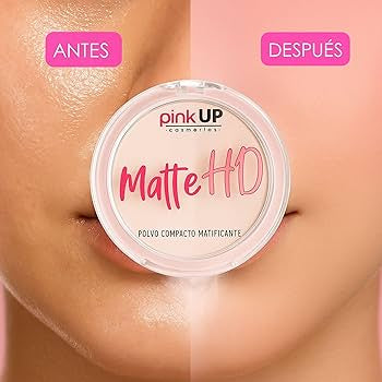 Matte HD Polvo Compacto Matificante Pink Up 10g
