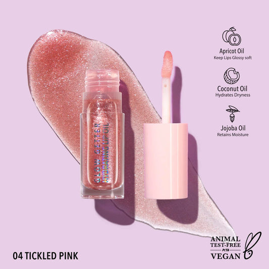 Moira Glow Getter Hydrating Lip Oil-04 Tickled Pink