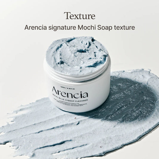 ARENCIA Fresh Blue Hyssop Rice Mochi Cleanser - 120gr