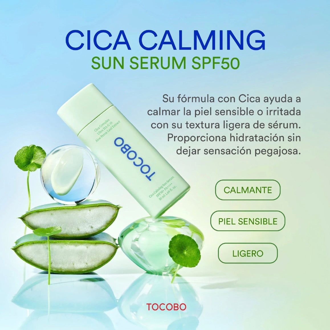 TOCOBO Cica Calming Sun Serum SPF50+ PA++++