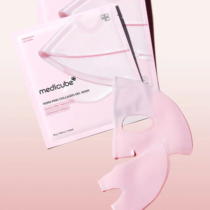 MEDICUBE - PDRN Pink Collagen Gel Mask 1 Pz| Mascarilla Antiedad E Hidratante