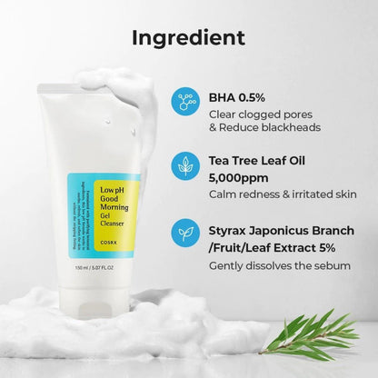 COSRX - Low PH Good Morning Gel Cleanser 150 ML | Limpiador facial