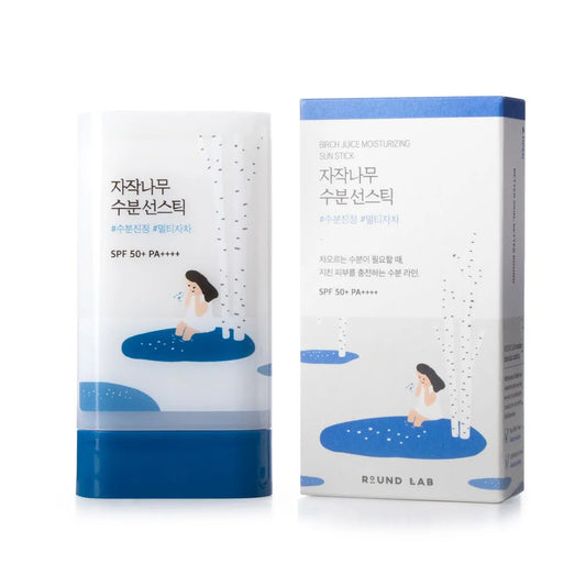 ROUND LAB - Birch Juice Moisturizing Sun Stick SPF 50+ PA++++ 19 GR | Protector Solar facial