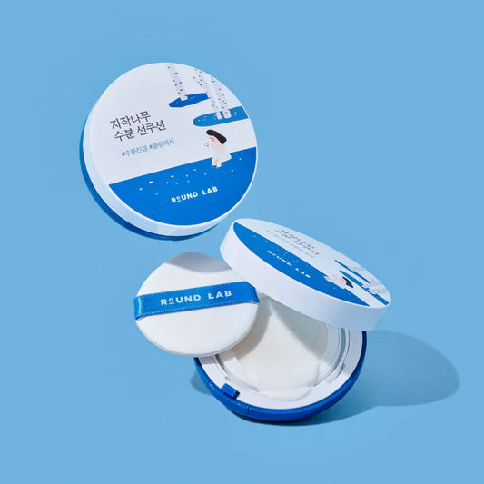 ROUND LAB - Birch Juice Moisturizing Sun Cushion SPF 50+, PA++++ - 15gr | Protector solar facial