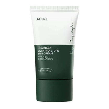 ANUA Heartleaf Silky Moisture Sun Cream SPF 50+ PA++++ 50ml| Protector solar facial