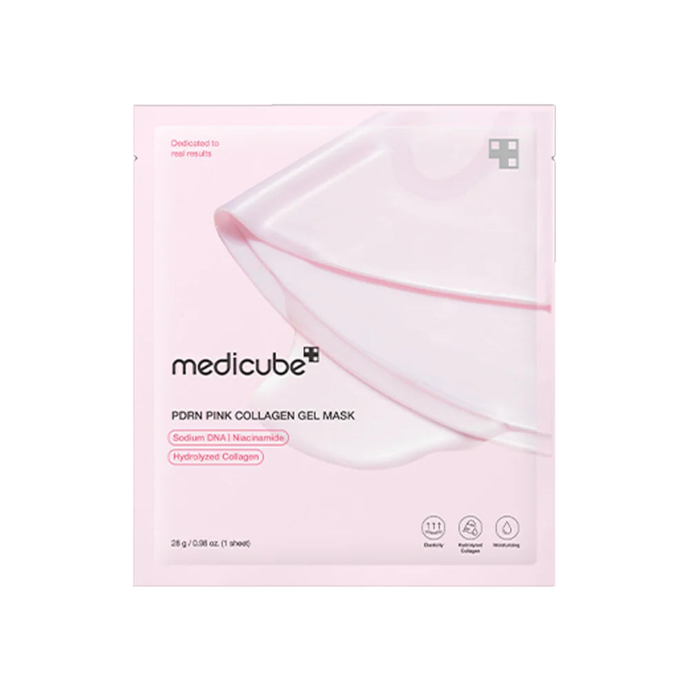 MEDICUBE - PDRN Pink Collagen Gel Mask 1 PC | Mascarilla Antiedad E Hidratante