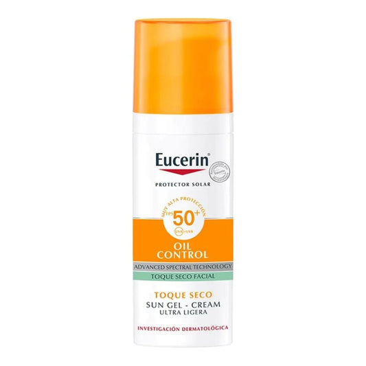 Eucerin Oil Control Sun Gel-Cream Toque seco 50 ml/Para piel mixta a grasa